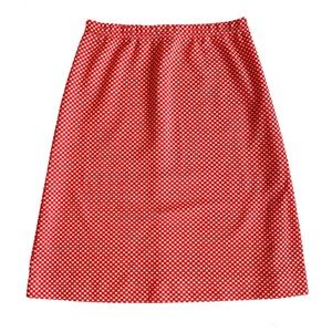 Vintage 60s/70s Gingham Polyester A-Line Skirt